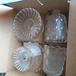 Partylite Crystal Candle Holders New 