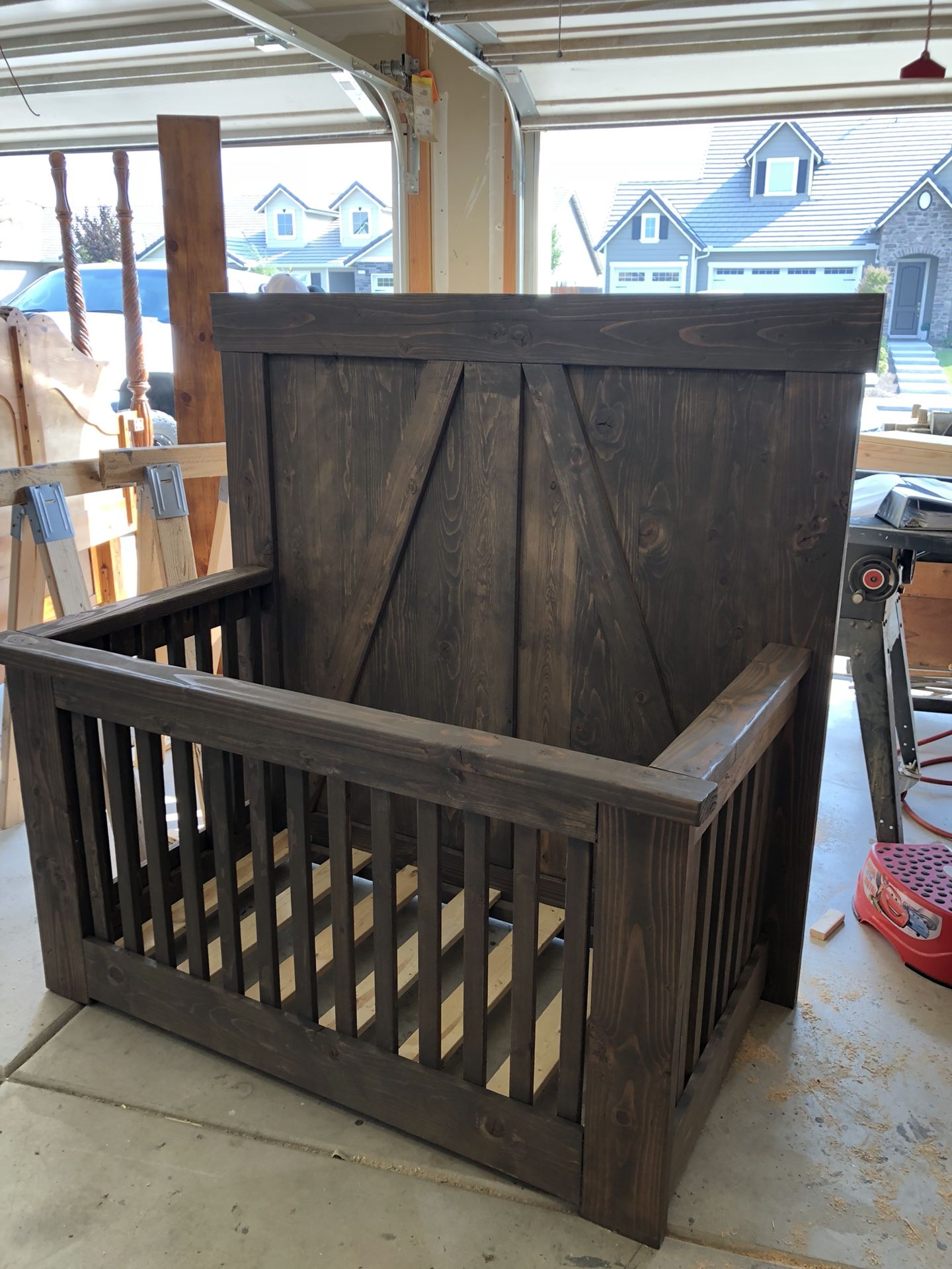 Barnwood baby sales crib