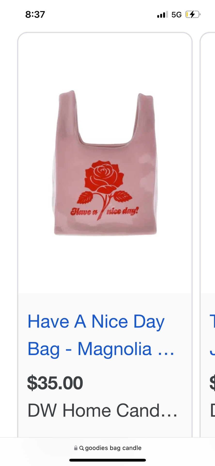Have a nice day candle
