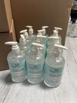 Case Of 12 Bottles 16oz Sanitizer Pump. USA Made