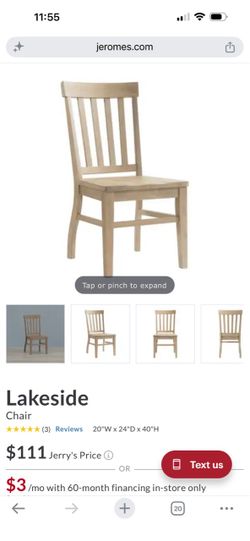 Six chairs in like-new condition.