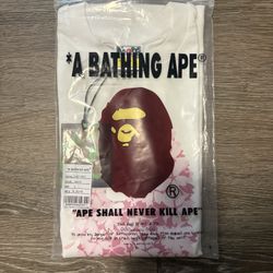 White Large Bape Tee