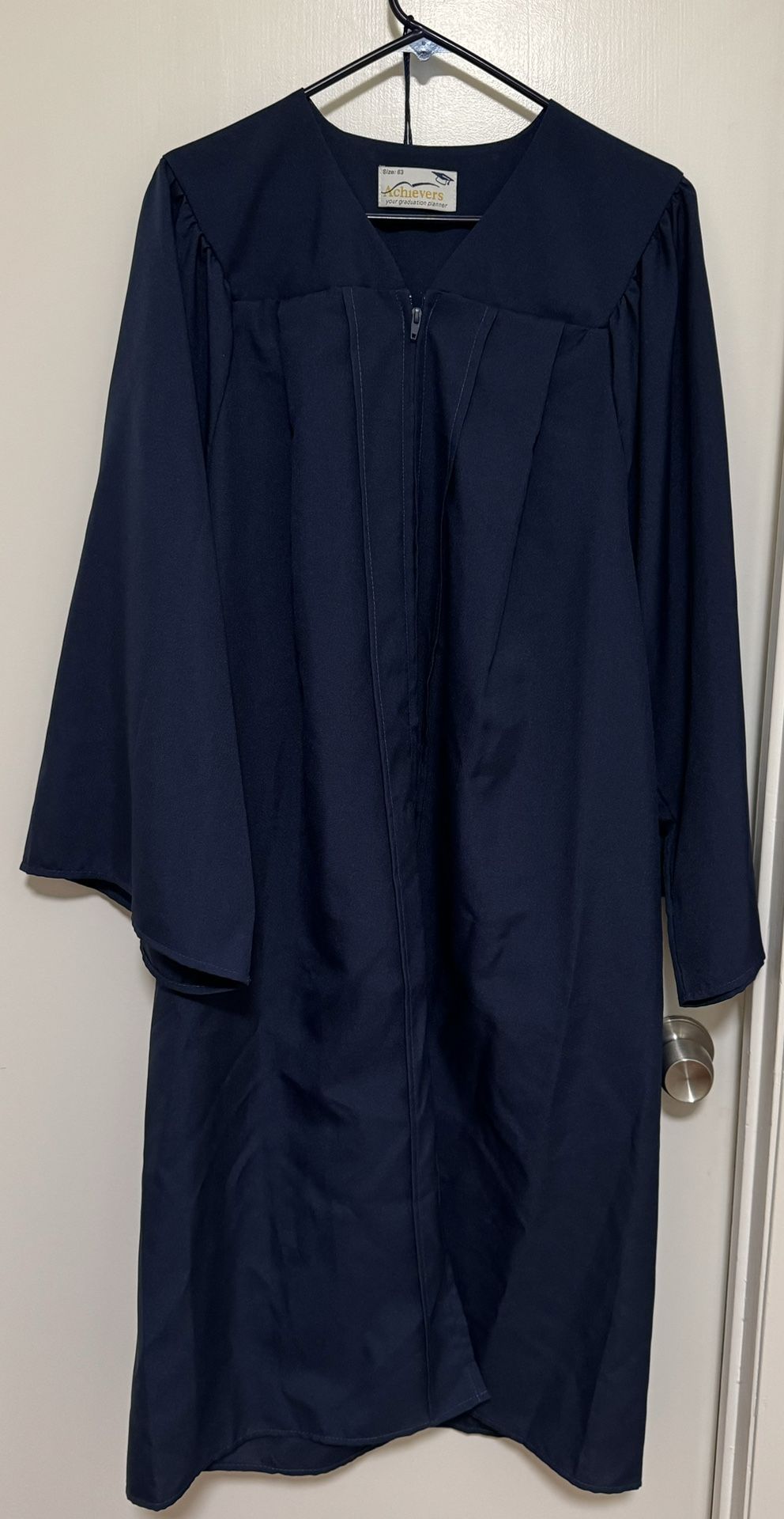 Navy blue Graduation Gown For Mhs