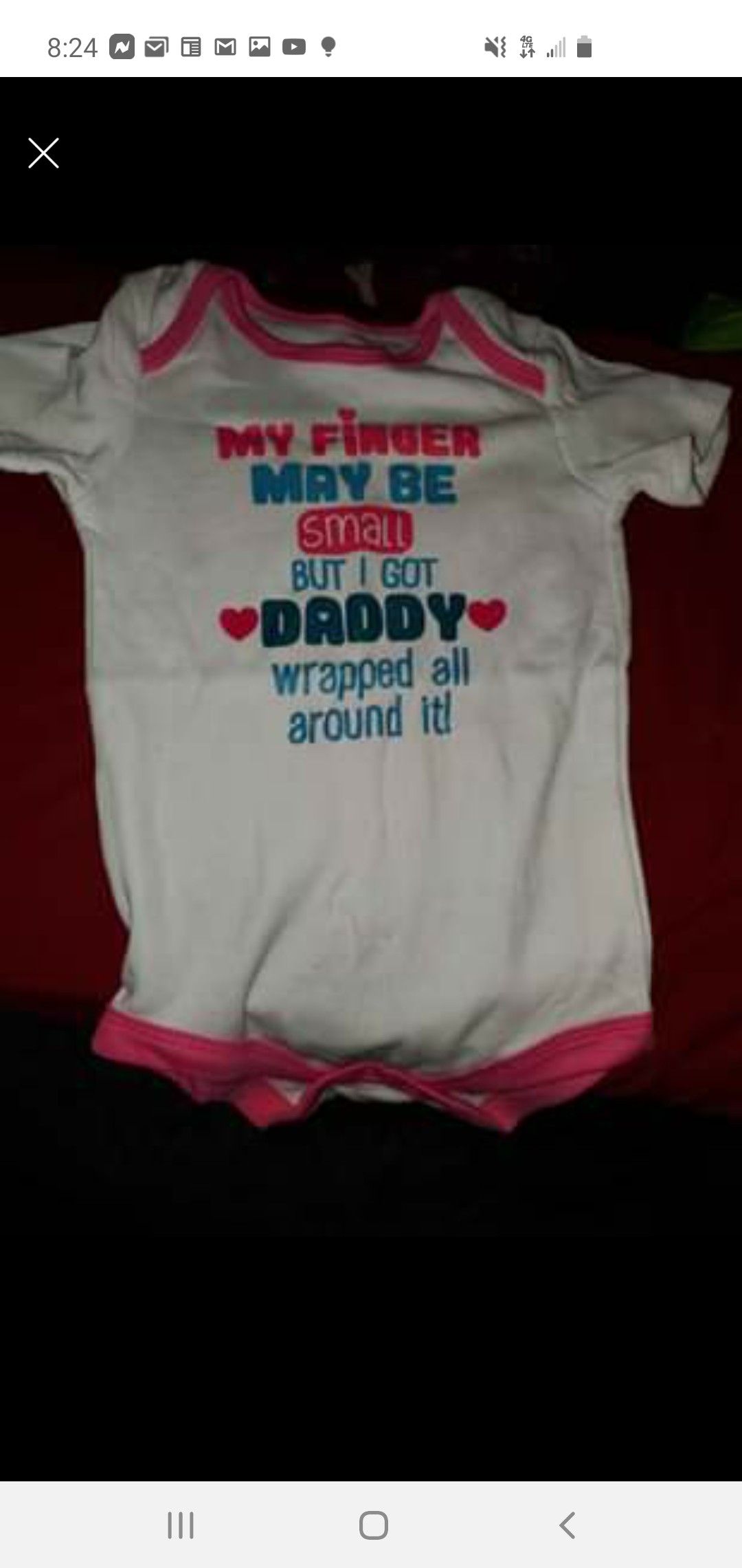 Baby Girls sz 18 months Onesie NWOT