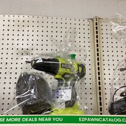Ryobi drill with battery and charger