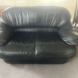 Black Leather Loveseat