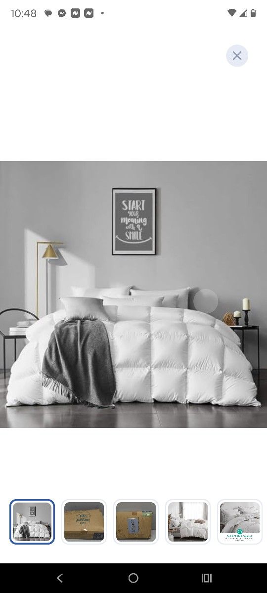 Organic Full Feathers Down Comforter
***NEW***