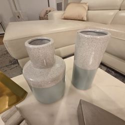 Pier 1  Two-tone Vases (Set Of 2)