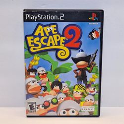 Ape Escape 2 (PlayStation 2, 2003) Cib Complete w/ Reg.Card TESTED Works PS2
