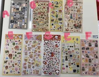 Kawaii stickers for scrapbooking, journaling, etc. from Korea and Taiwan