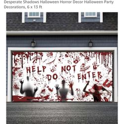 Halloween Garage Door Banner 6x33ft