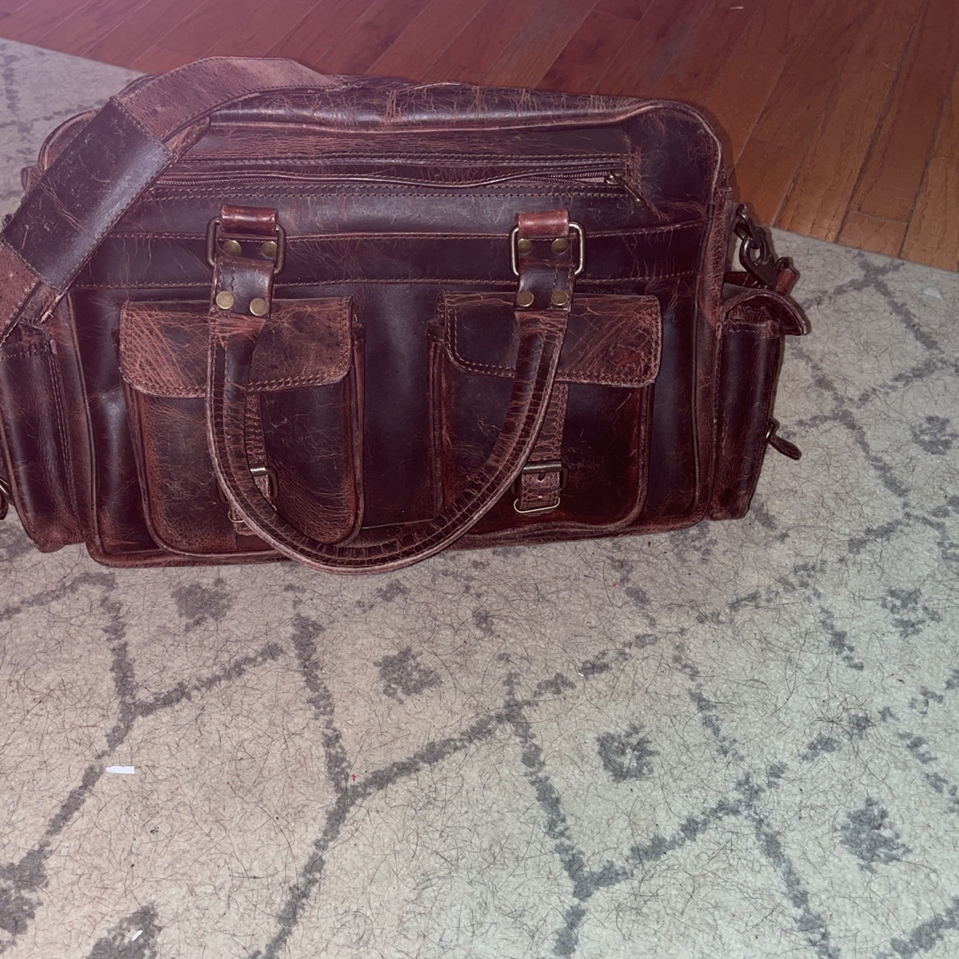 Roosevelt Buffalo Leather Pilot Bag