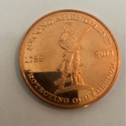 1 ounce copper Second Amendment coins for sale