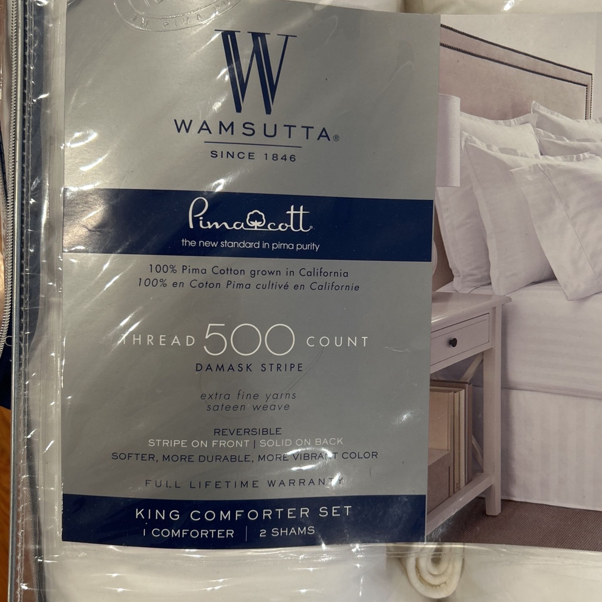 King Size 500 Thread Count Comforter Set