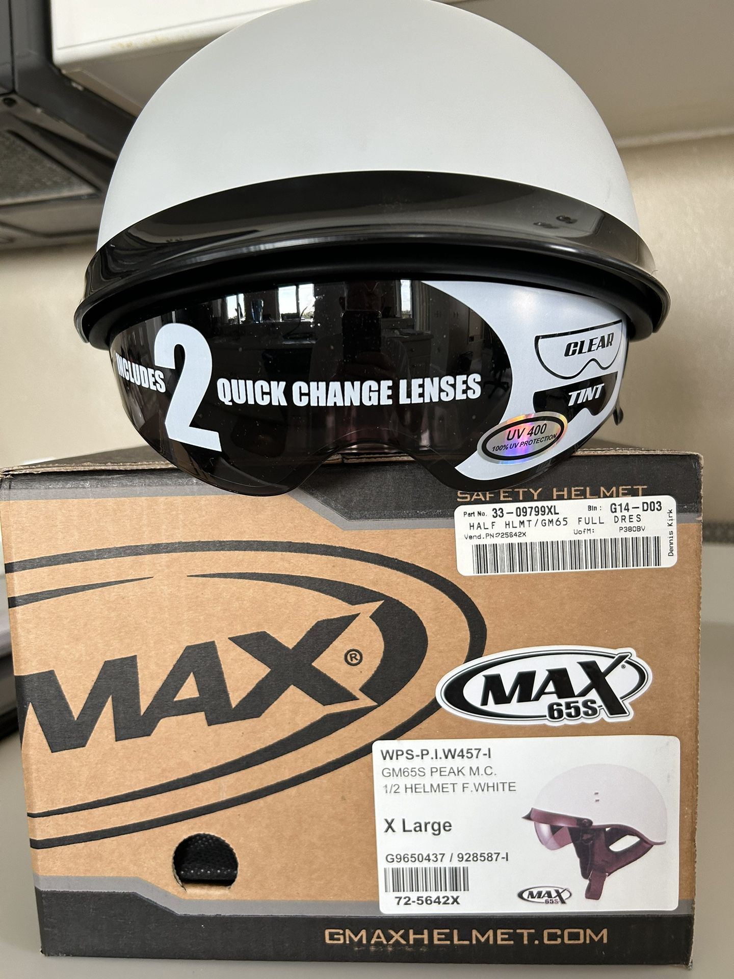 GMAX 65X Motorcycle Helmet - New X Large