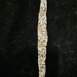 Sterling Silver .925 With Mother Of Pearl Inlay