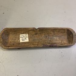 Elongated Wood Bowl