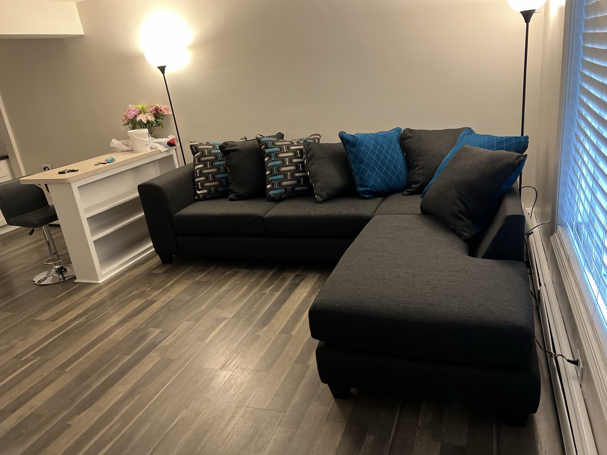 Black Sectional Sofa Couch
