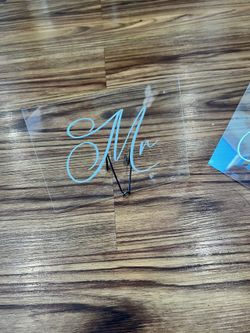 Mr And Mrs Table Signs For Sweetheart Table