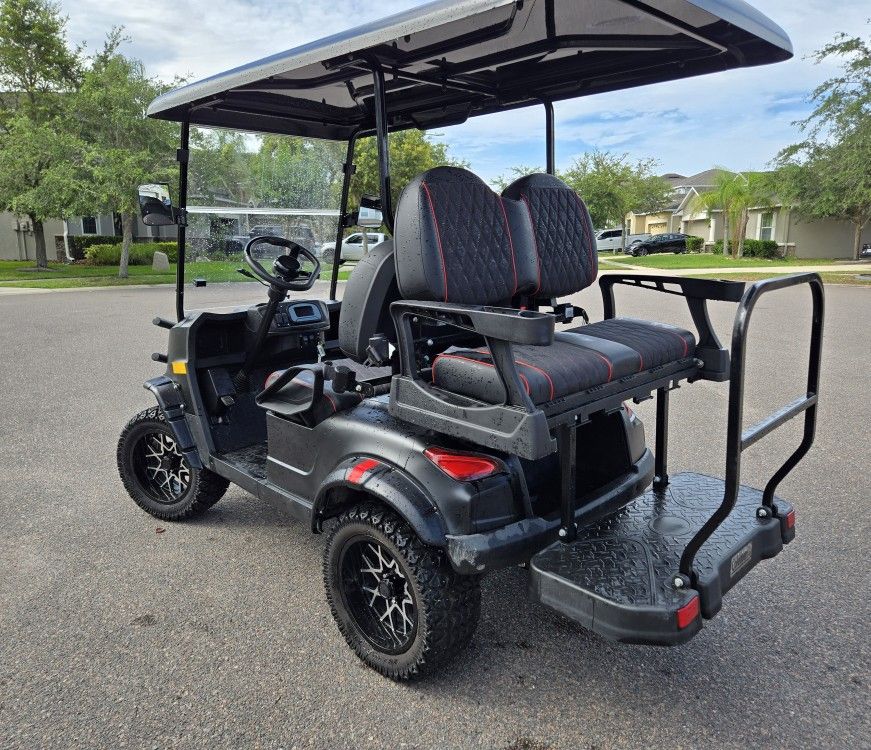 Coleman 4-Seater Electric Golf Cart – Custom Seats, Street-Ready!