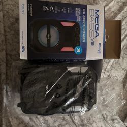 NEW Tzumi Mega Bass V3 LED Jobsite Speaker - 8" Subwoofer, Bluetooth 5.0 - NIB