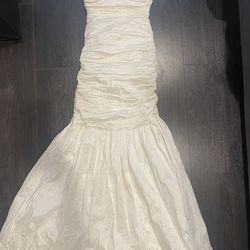 BCBG white maxi gown