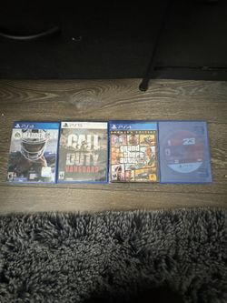 -PS4/PS5 GAMES-(MADDEN 24)(CALL OF DUTY VANGUARD)(GTA 5)(NBA 2K 23)