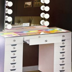 Vanity Desck  White   / Mirror 