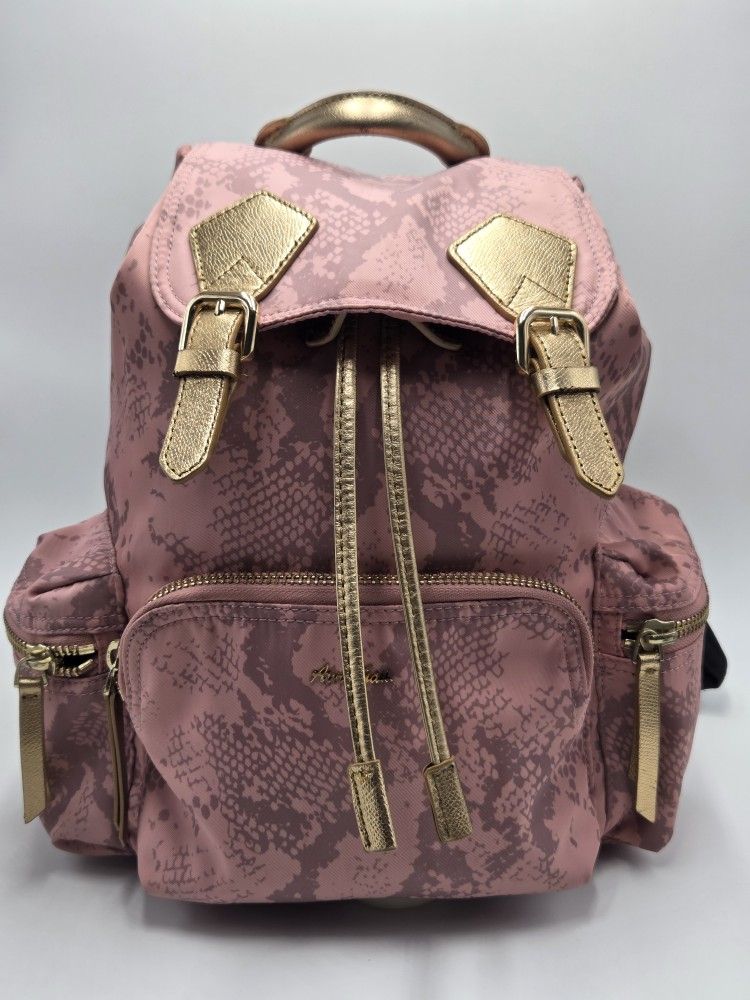 Avril Gau Pink Snake Skin Print Women\'s Backpack Wicked Mini Banbury Backpack - Cotton | Vera Bradley main image 4