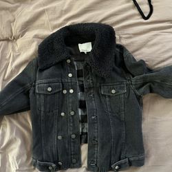 Philip Lim Black Denim Jacket Size 10