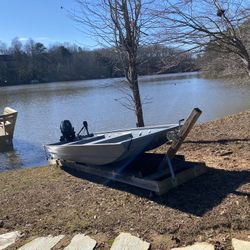 ALWELD ALUMINUM JONBOAT 14ft/SUZUKI 9.9Hp/w TRAILER
