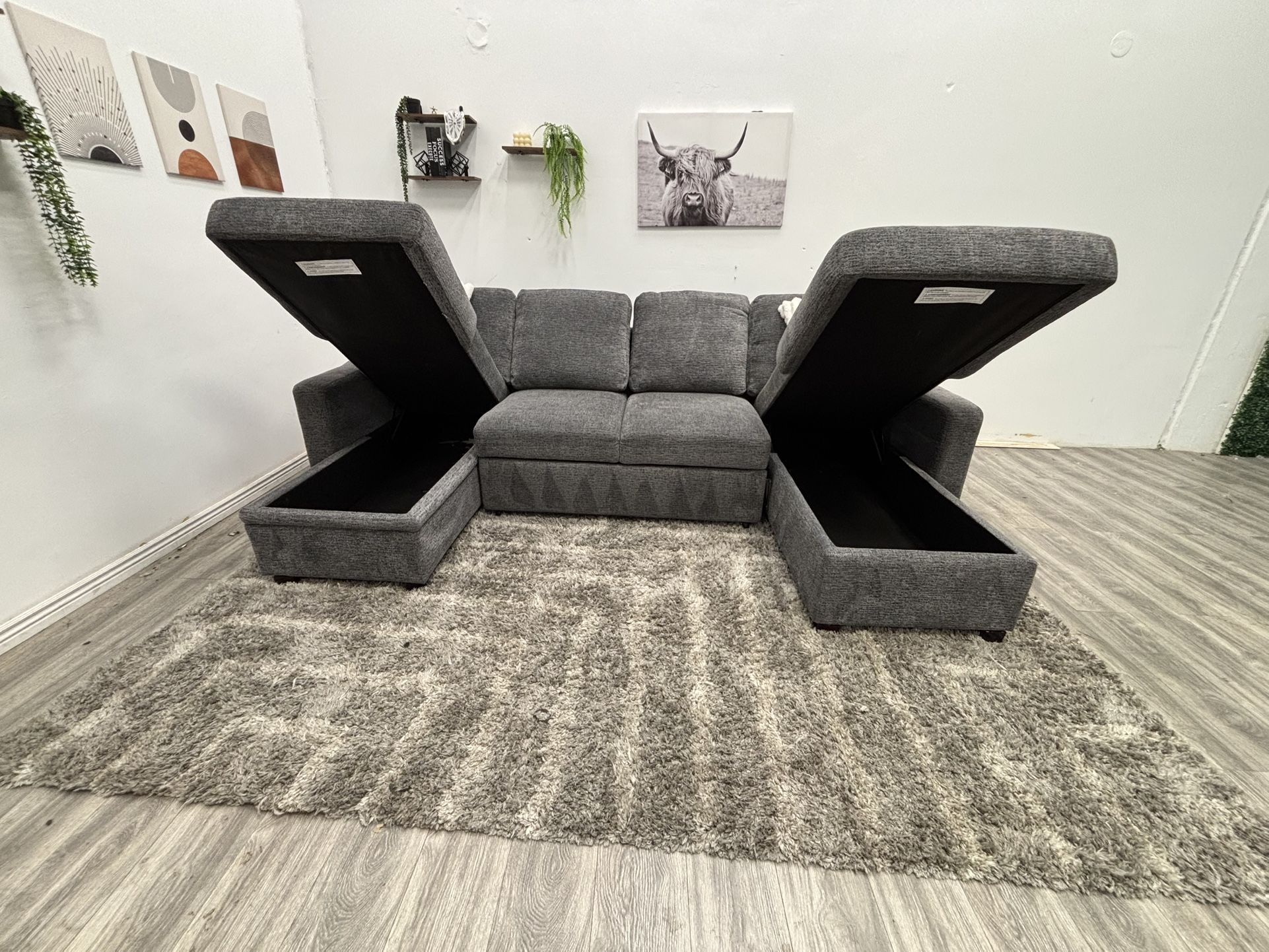Gray Sectional Couch - Free Delivery