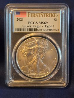 MS 69 2021 American Silver Eagle