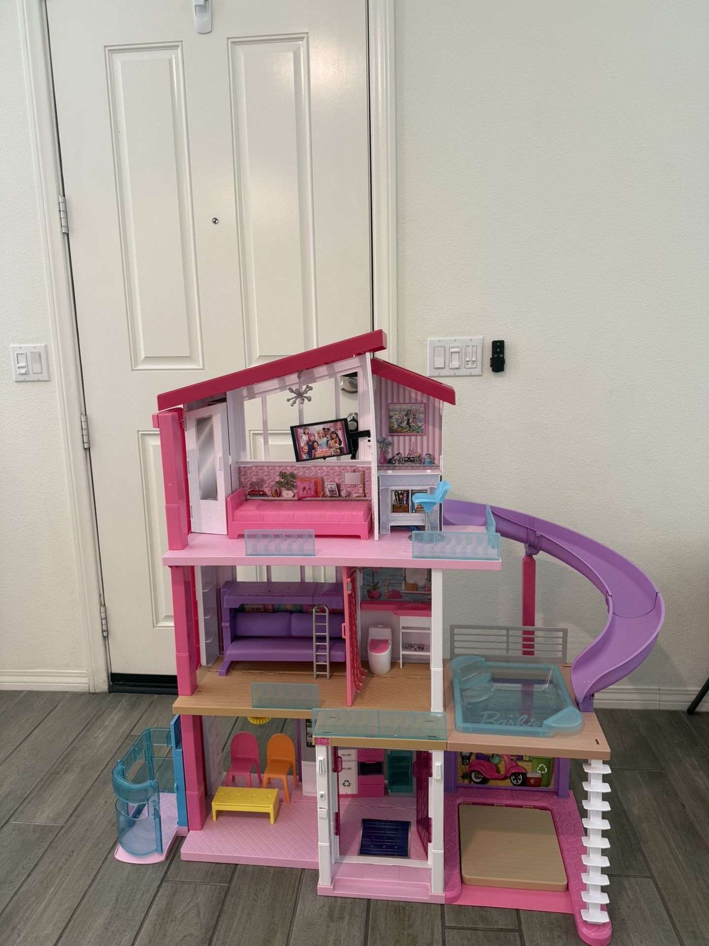 Barbie dream house with elevator and pool