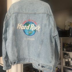 Hard Rock Cafe Vintage Jeanne Jacket From London Size Large