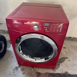 Red Washing Machine 