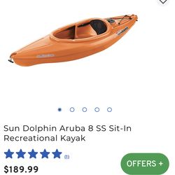 Two Sun Dolphin Aruba 8 SS Sit-In Recreational Kayak