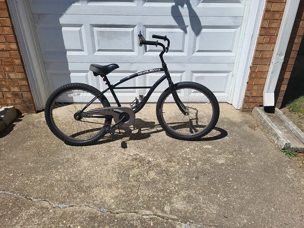 Boys/mens Sun Revolutions 24"Wheels Black Beach Cruiser 