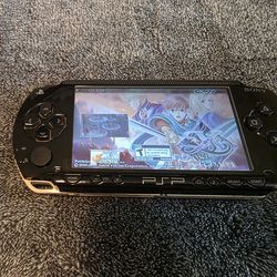 Playstation Psp 1000 Black Series Mod--ded Video Game Console