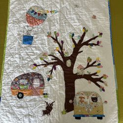 Hand Sewn Crib Quilt or Tapestry