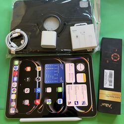 Apple IPad Pro 11” (M4 chip /OLED display/ 2024) 256GB Wifi +5G Unlocked with pen & Accessories