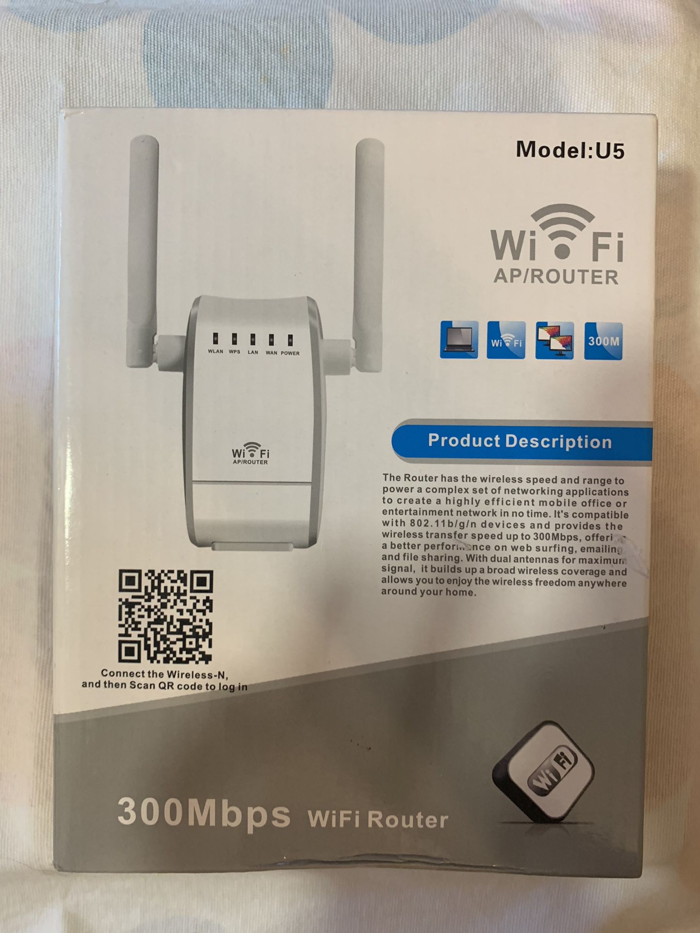 Mini Wifi Router, XDCDHM 300Mbps Multi-function Mini Wireless-N WiFi Range Extender Signal Booster 802.11n/b/g Network Repeater/Router/AP with WPS