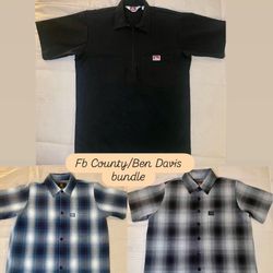 Fb County Checker Flannels/Ben Davis Zip Up Bundle 