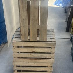 Wood Crates $4 Each- Serious Buyers Only