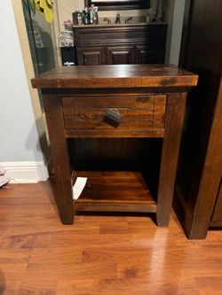 Wooden side table