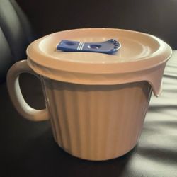 Corning Ware Colours Stoneware 20 oz Soup Mug with F-22-VPC Plastic Vented Lid