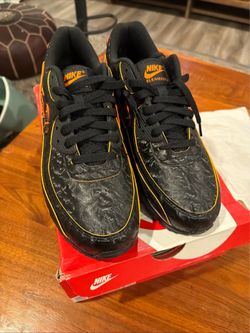 Nike Air Max 90 QS “Black/Magma Orange” – Size 10.5 (HF3248-001)