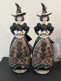 Hand Carved LED Witch