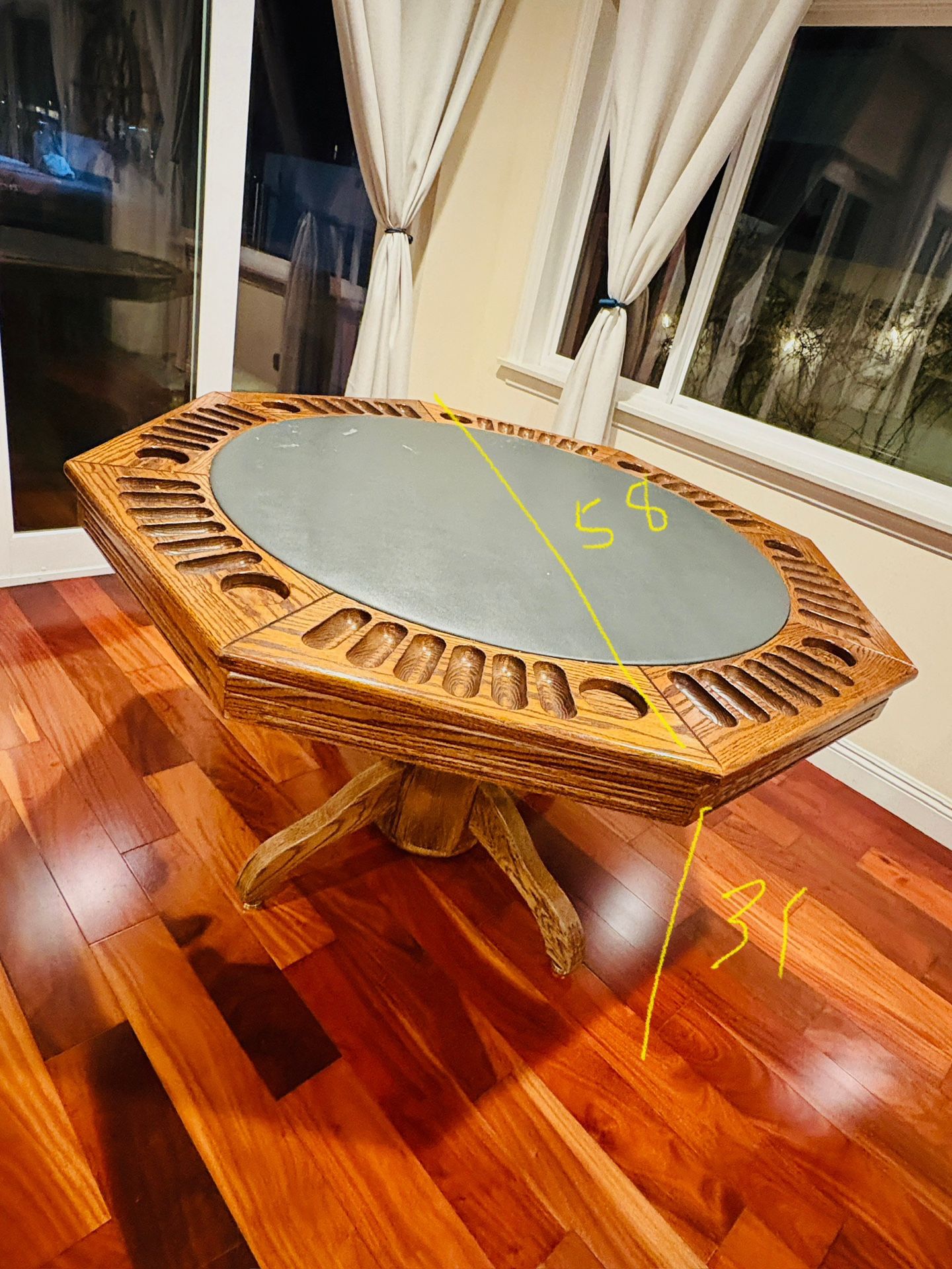Poker table Hard Wood