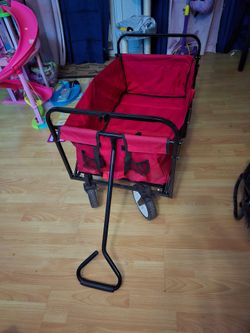 Red Folding Utility Wagon
